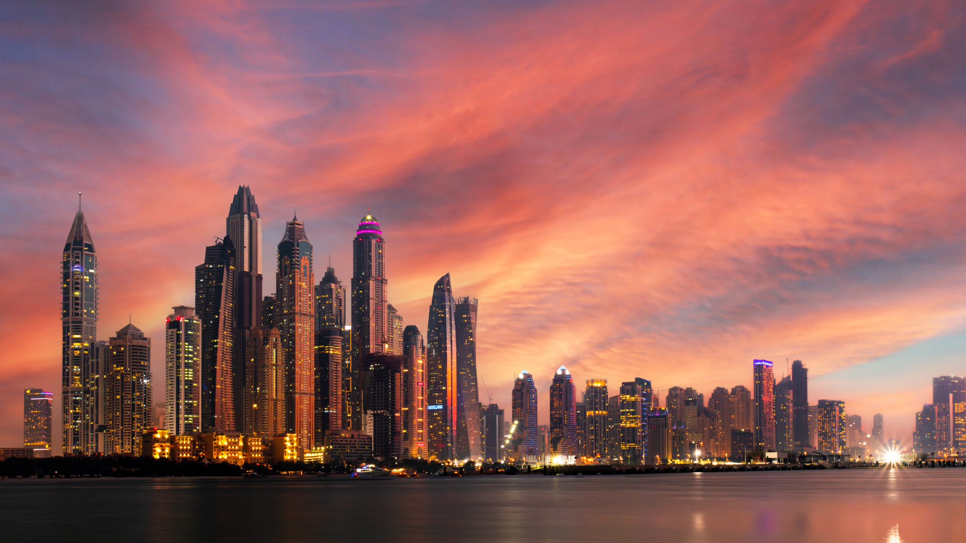 City Skyline Sunset